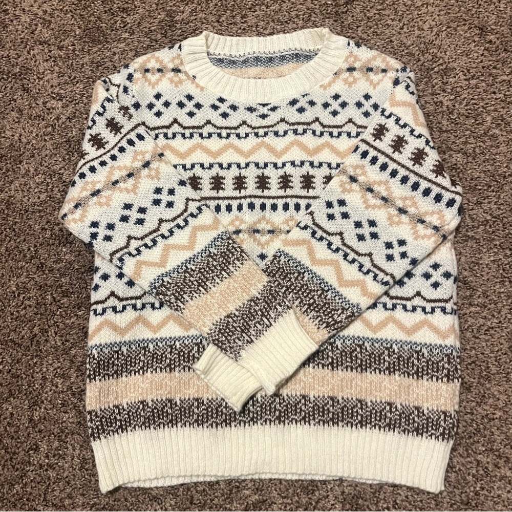 Shein Sweater Multicolor Pattern